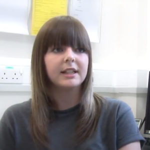 Screenshot of Jodie from video